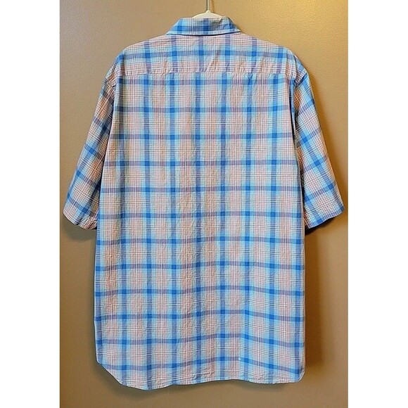 TAILORBRYD 1930 Collection Plaid Cotton Short Sleeve Shirt | XXL - Picture 5 of 13